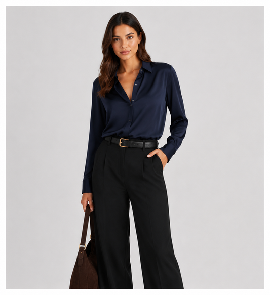 Blusa elegante de manga larga