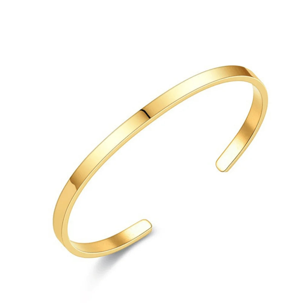 Pulsera de cadena cubana de acero inoxidable para hombre, 3 mm