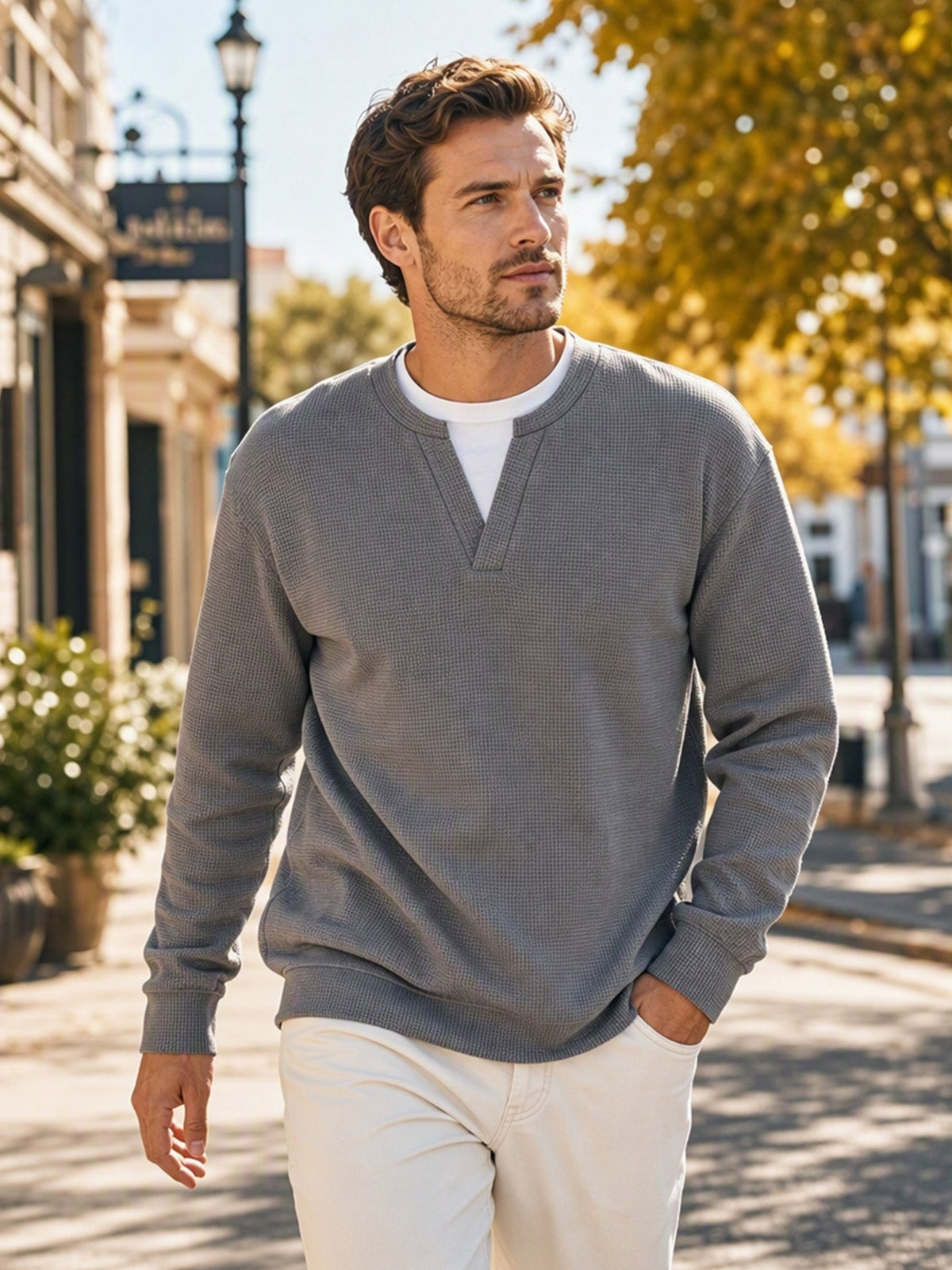 Suéter de punto fino para hombre