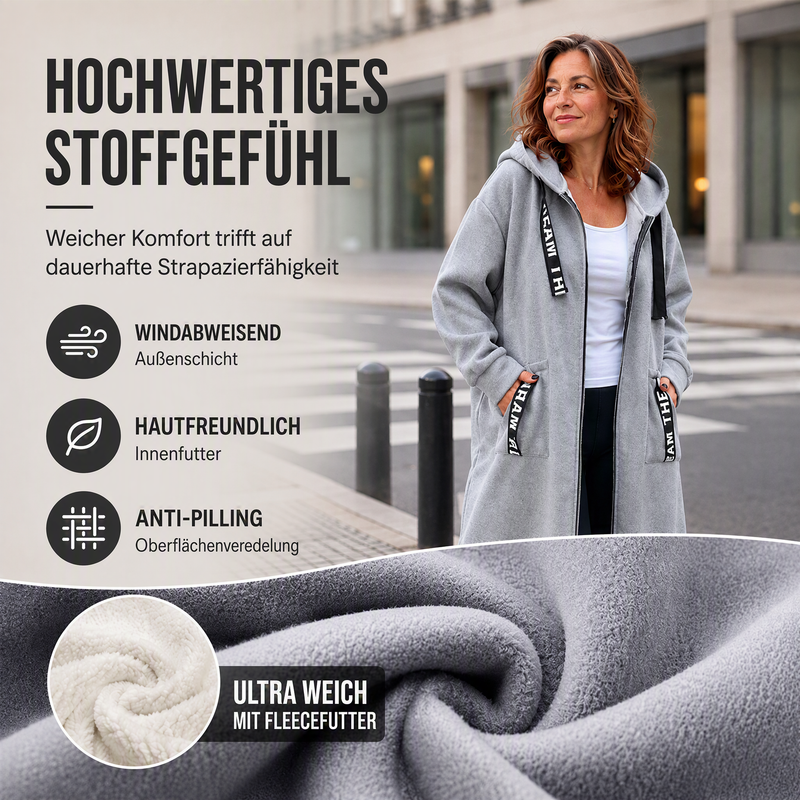 💃Oversize-Kapuzen-Sweatshirt-Mantel für Damen
