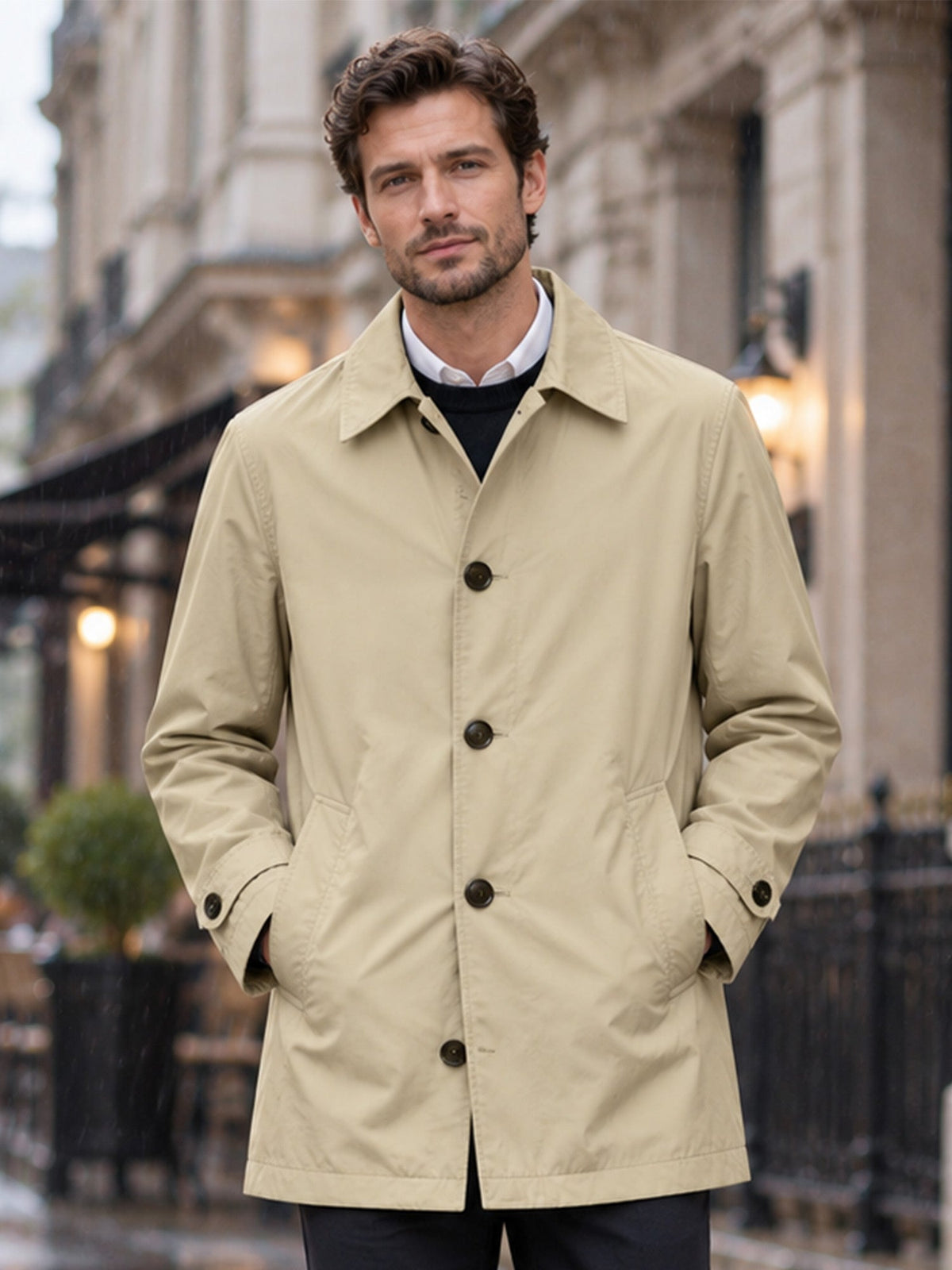 Abrigo ligero para hombre