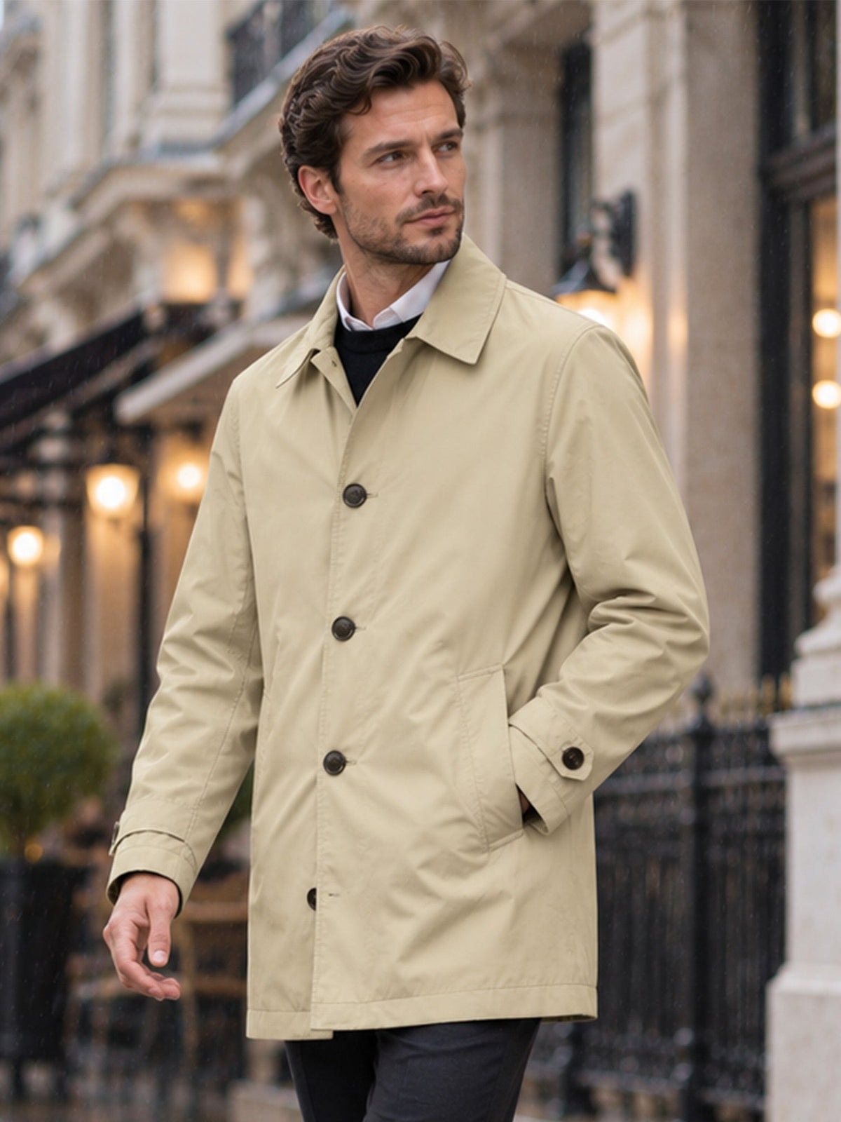 Abrigo ligero para hombre