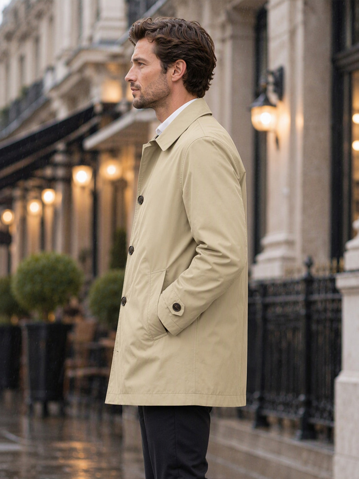 Abrigo ligero para hombre