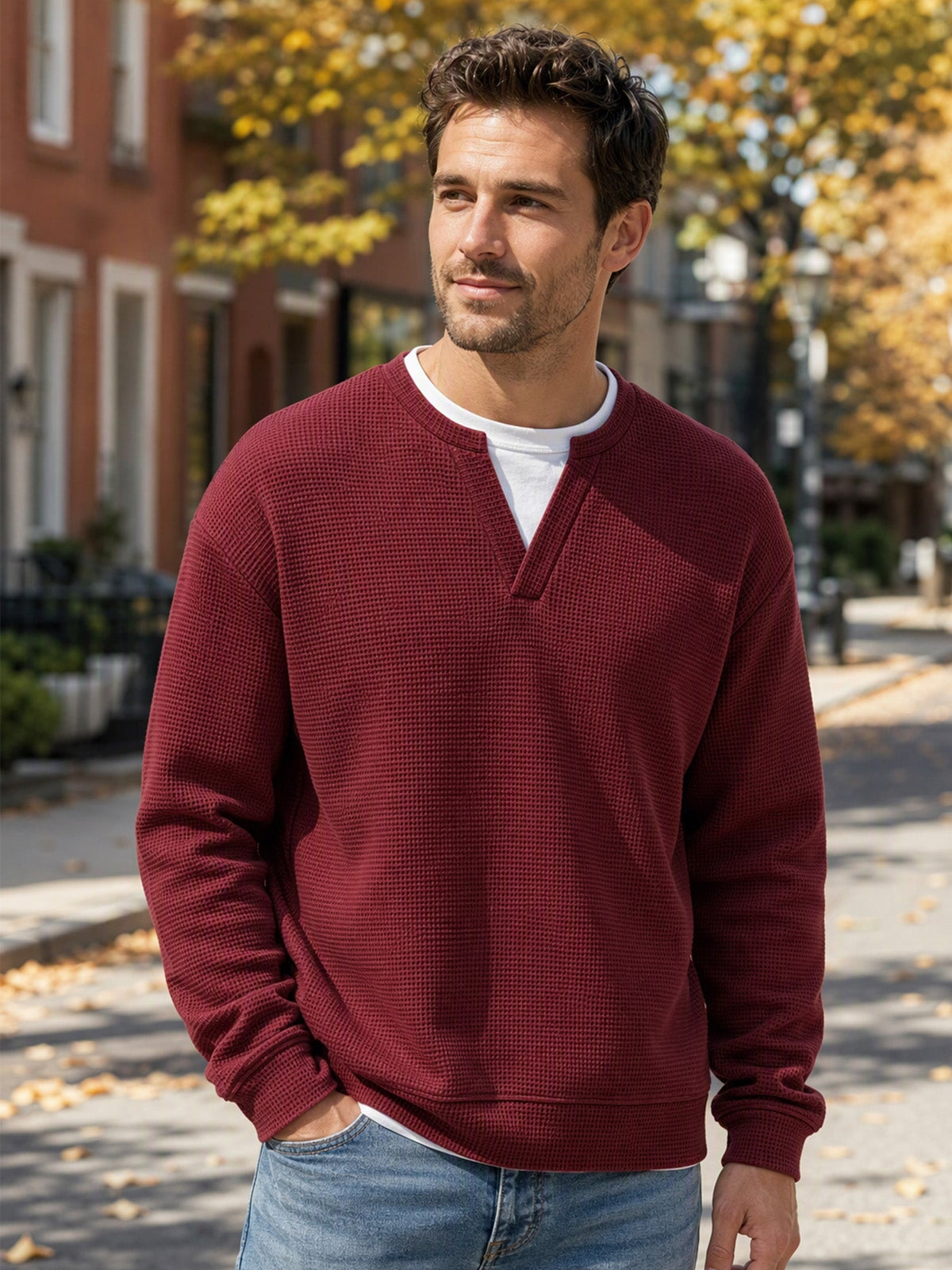 Suéter de punto fino para hombre