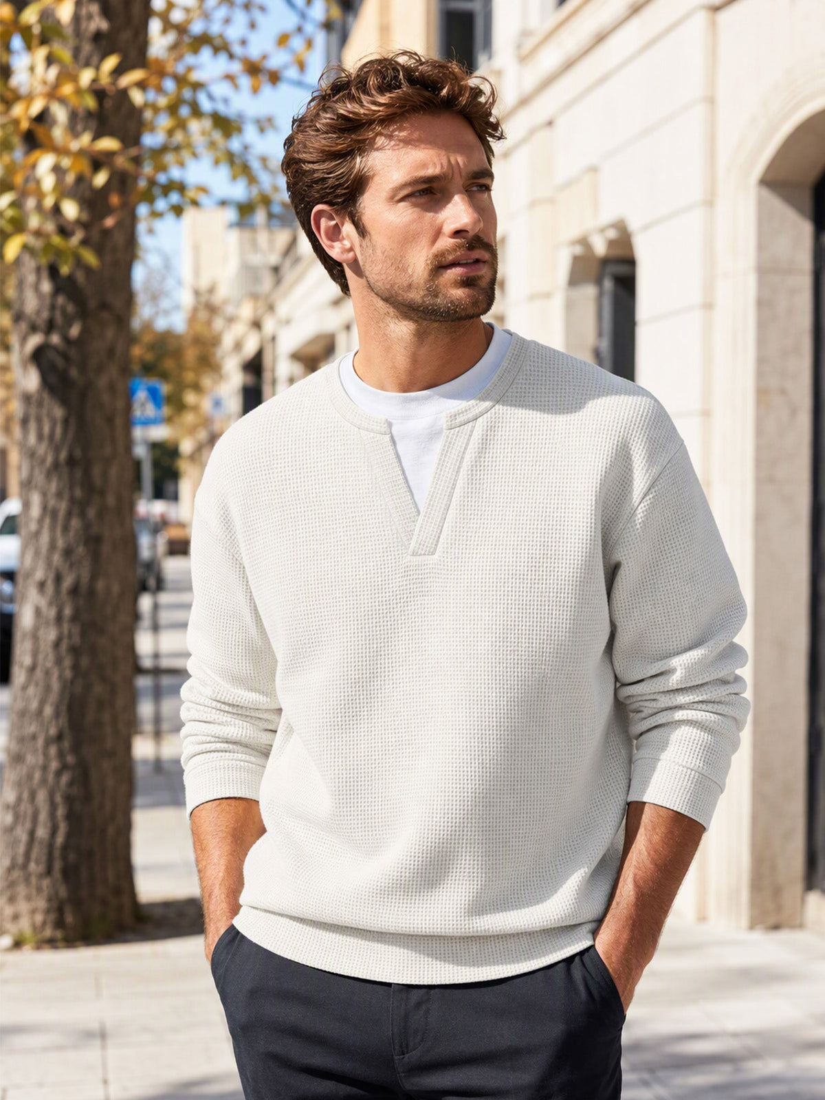Suéter de punto fino para hombre