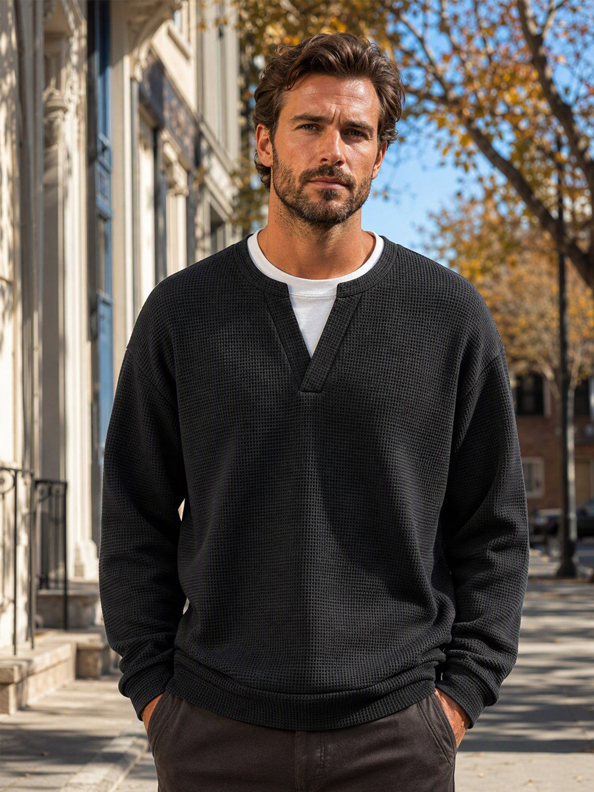Suéter de punto fino para hombre