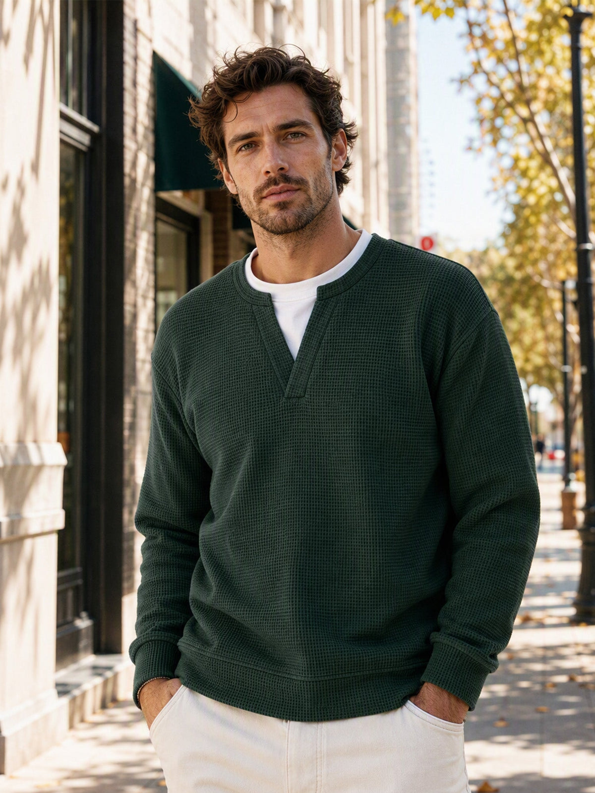 Suéter de punto fino para hombre
