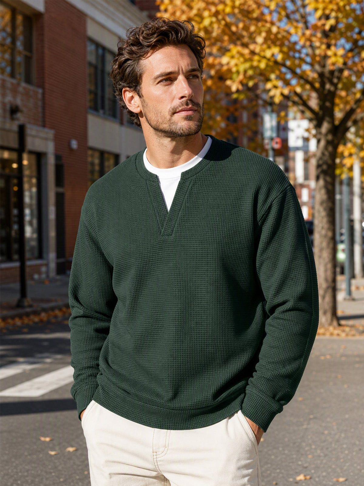 Suéter de punto fino para hombre