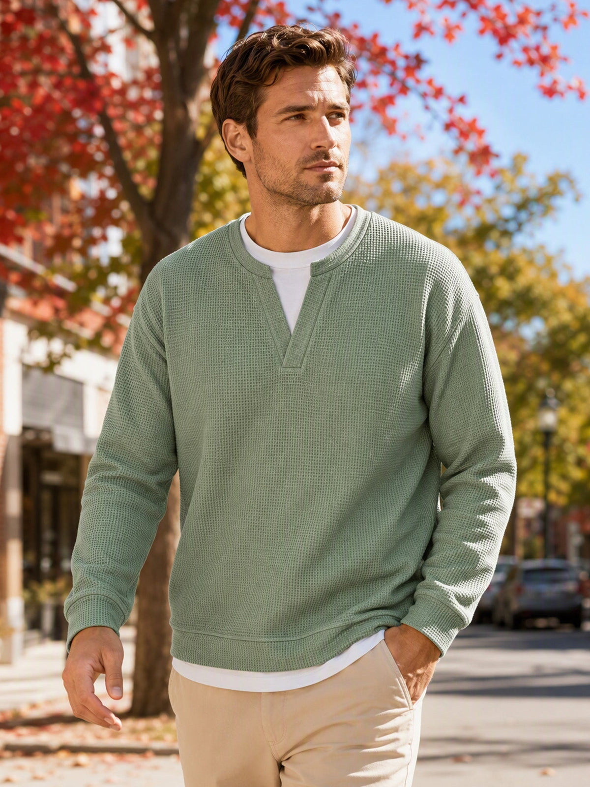 Suéter de punto fino para hombre