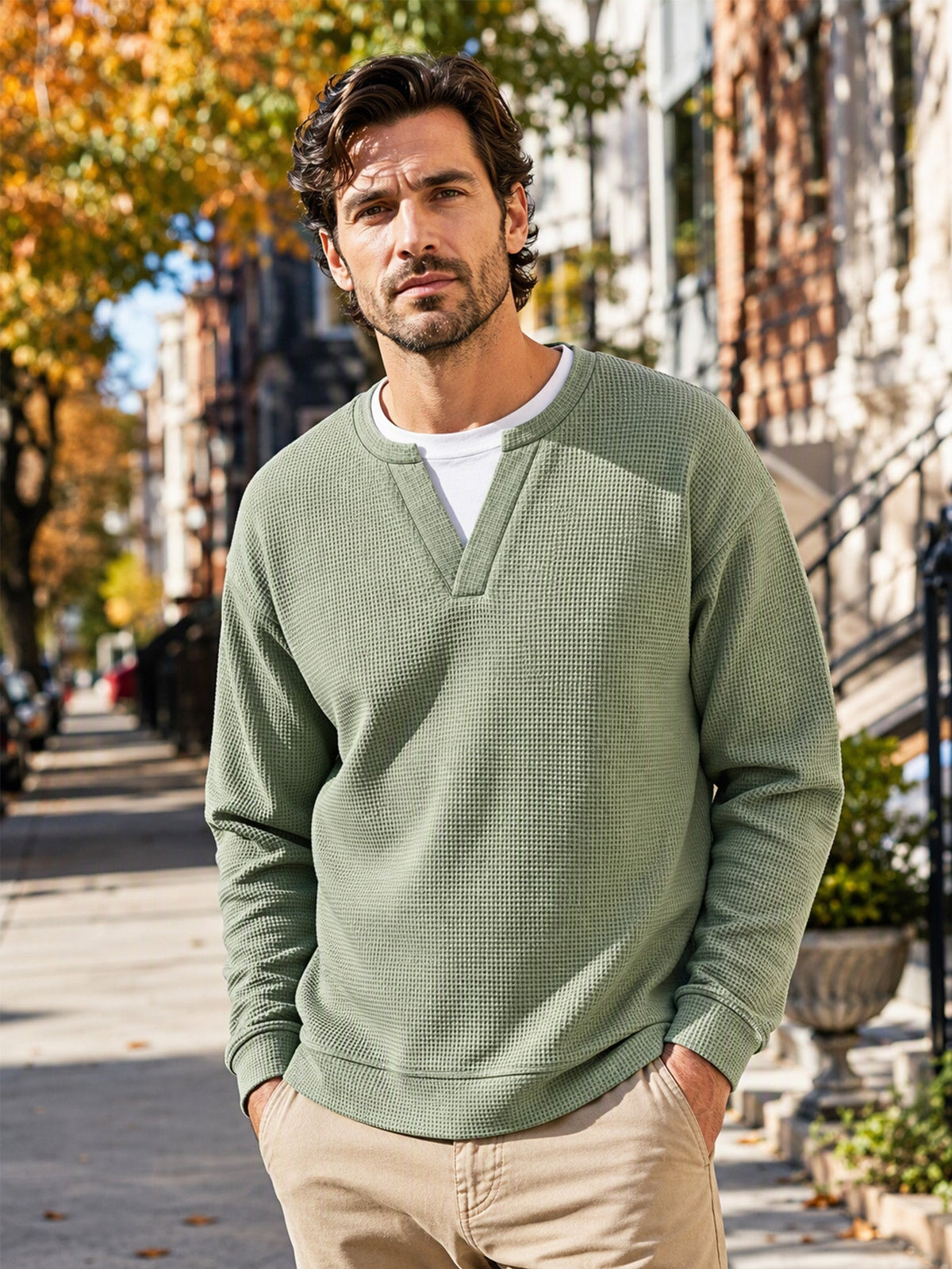Suéter de punto fino para hombre
