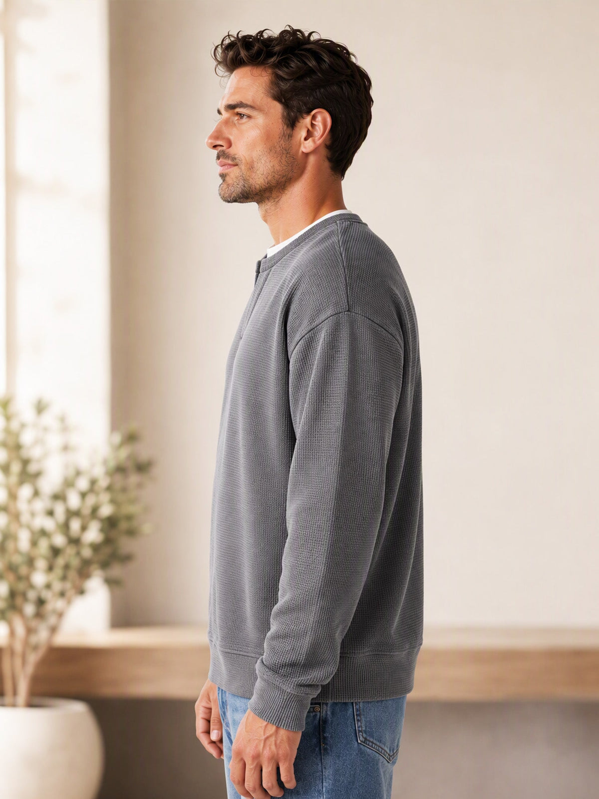 Suéter de punto fino para hombre