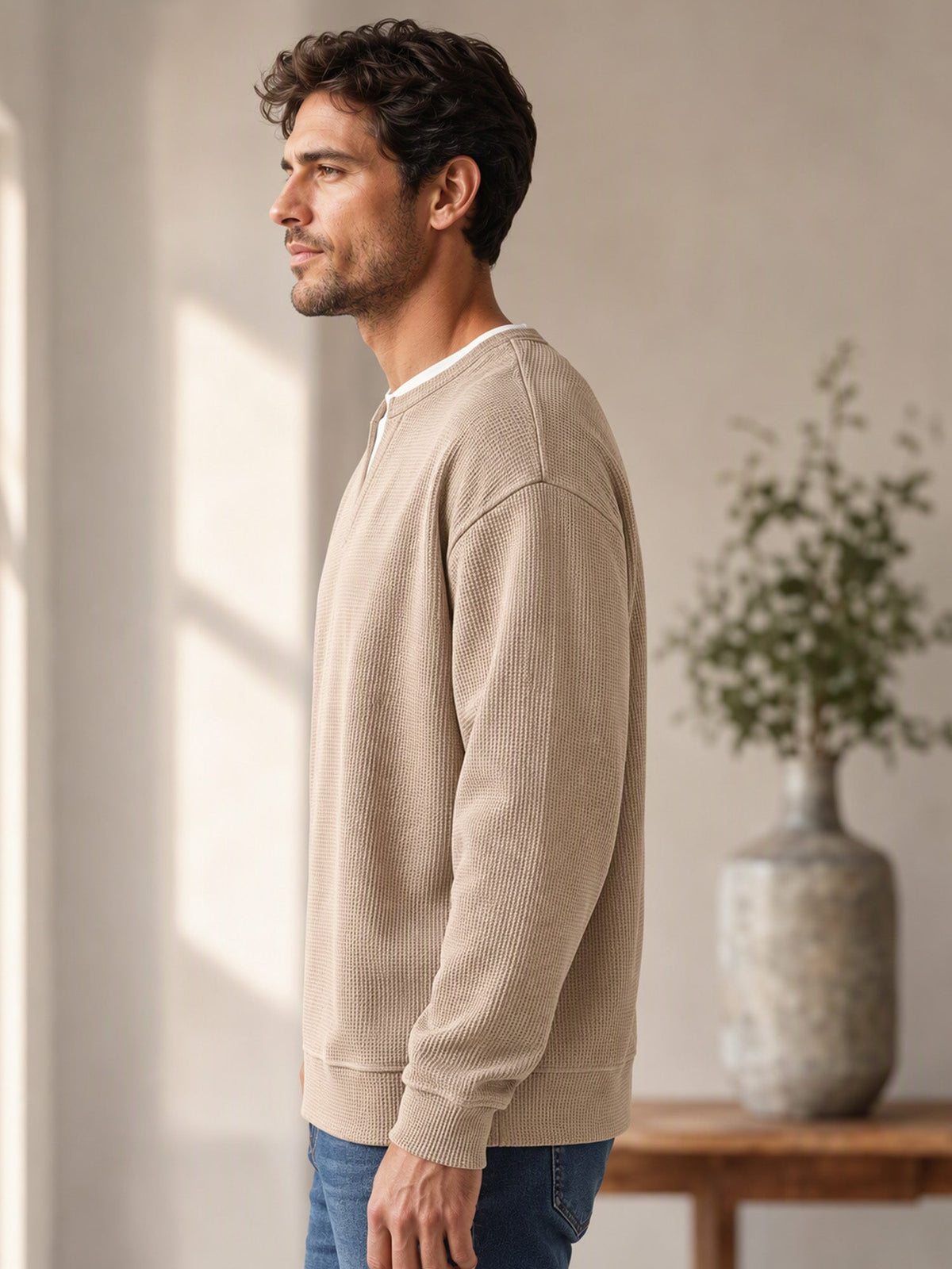 Suéter de punto fino para hombre