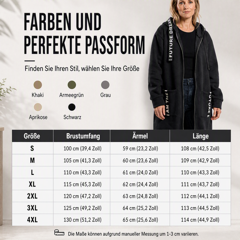 💃Oversize-Kapuzen-Sweatshirt-Mantel für Damen