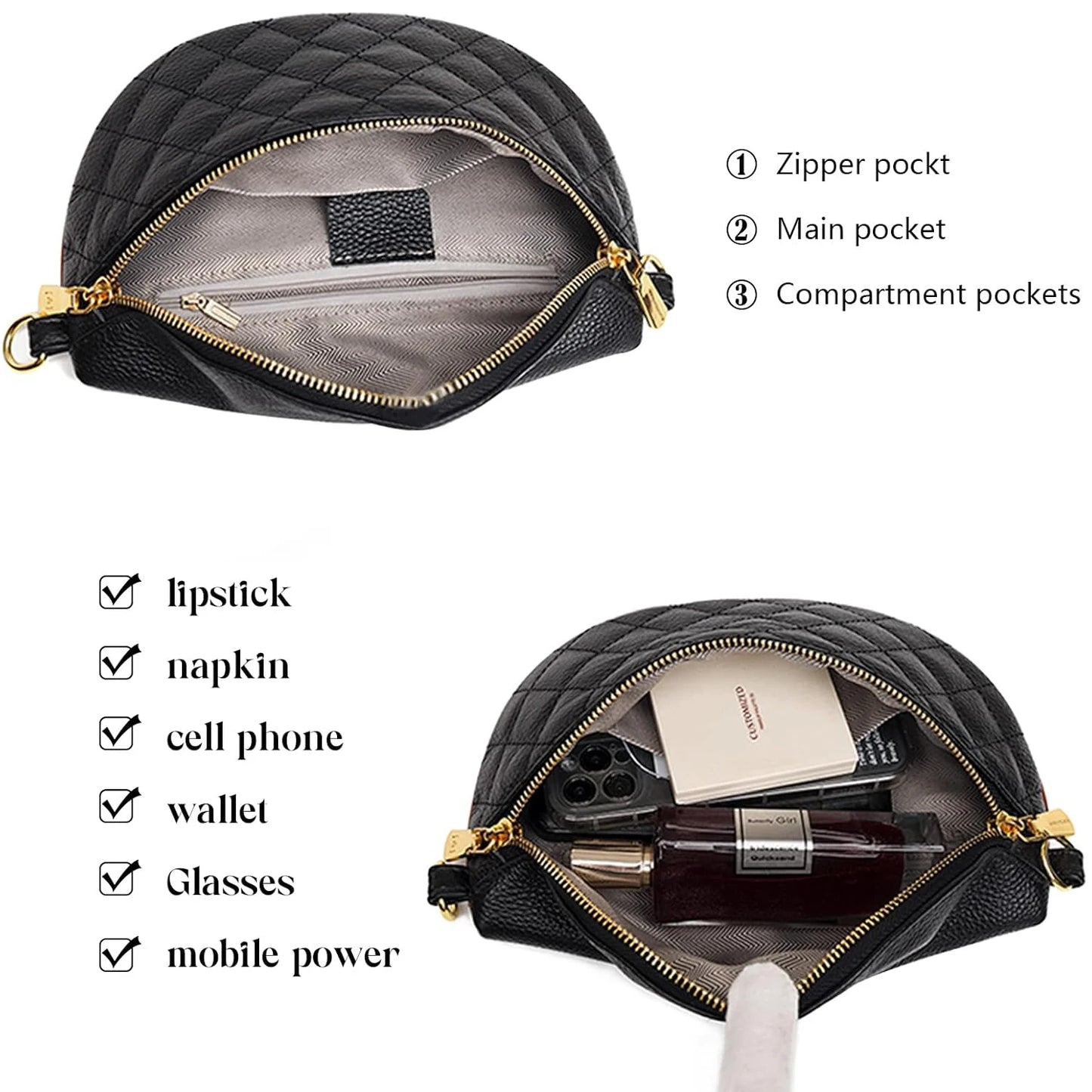 Riñonera / Bolso Cruzado de Mujer con Correa Ancha - Estilo Festival