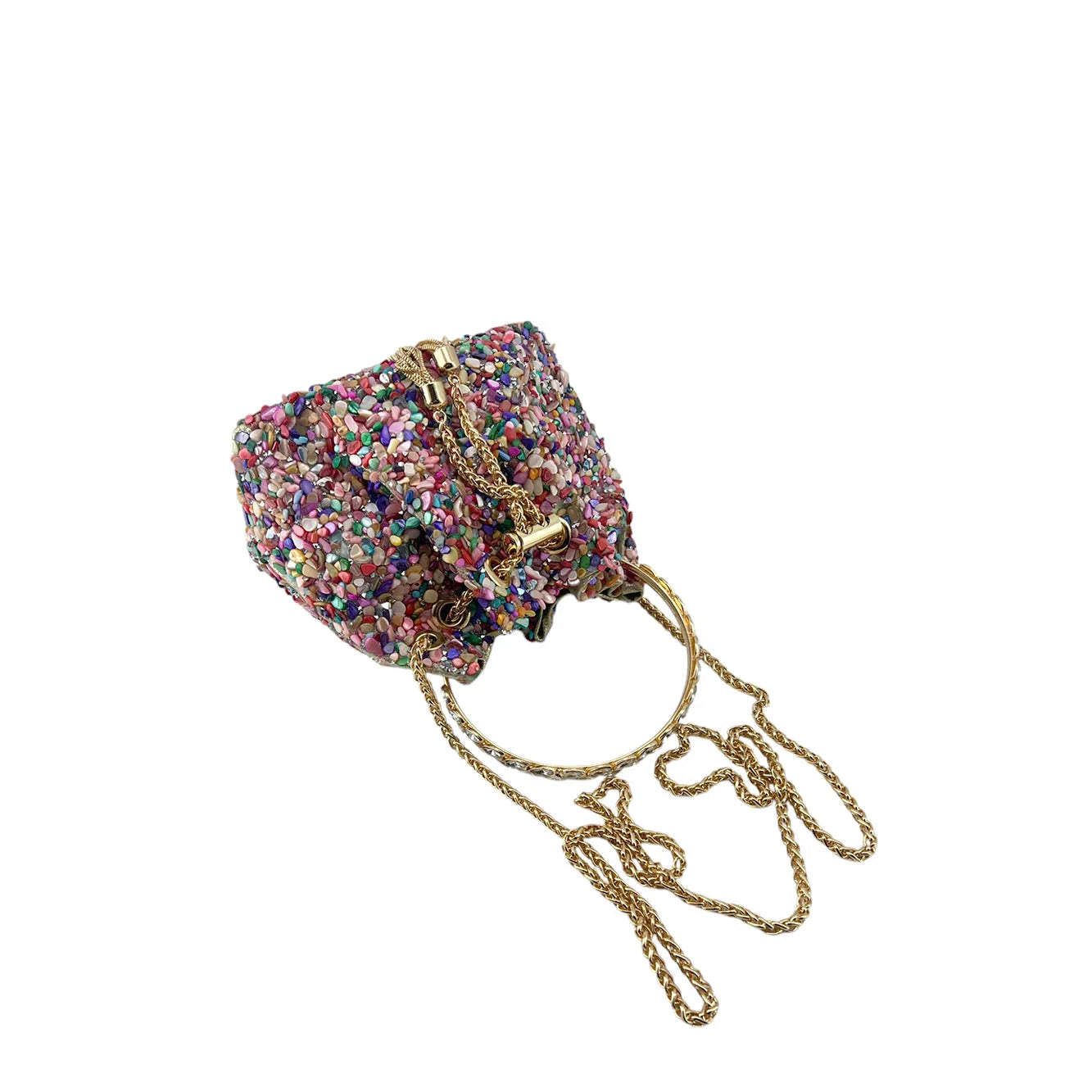 Bolso de Mano y Hombro con Piedras - Estilo Fiesta y Boda
