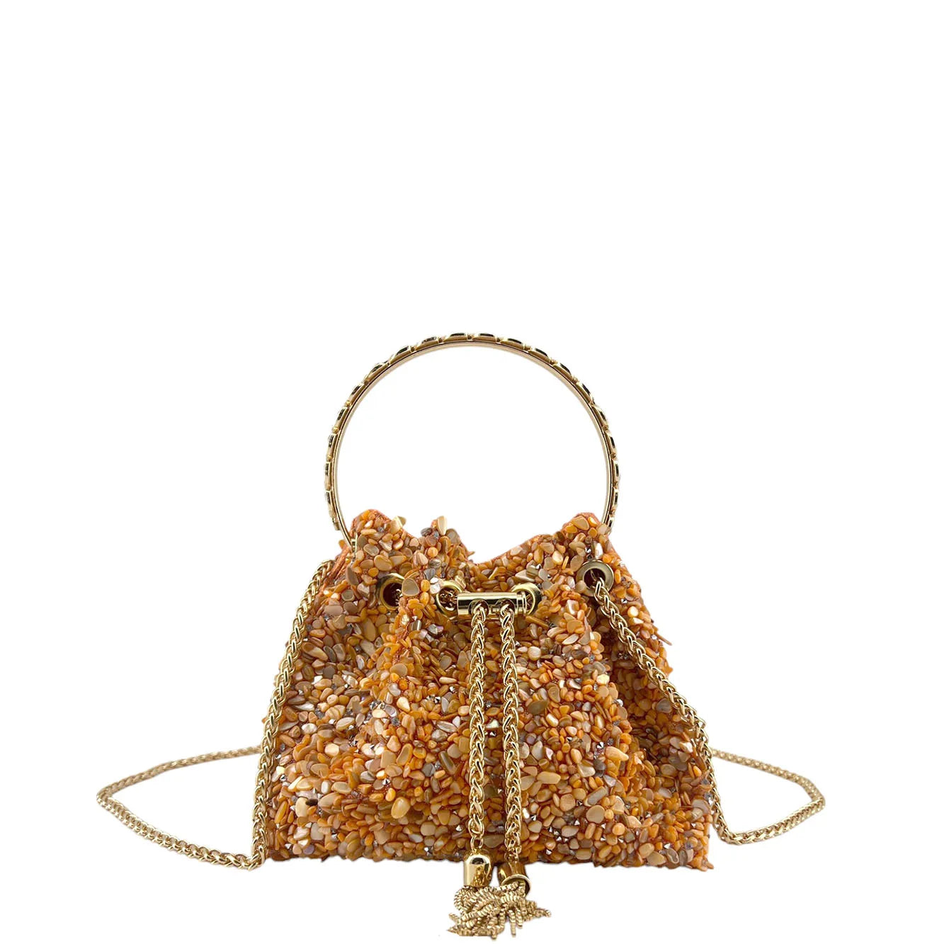 Bolso de Mano y Hombro con Piedras - Estilo Fiesta y Boda