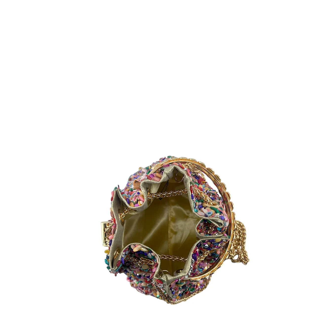 Bolso de Mano y Hombro con Piedras - Estilo Fiesta y Boda