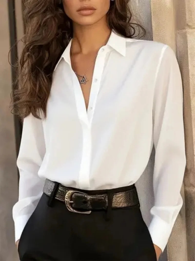 Blusa elegante de manga larga