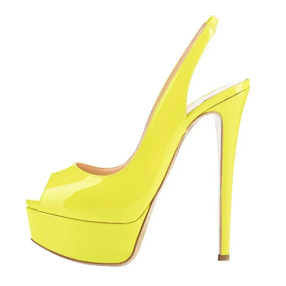 Sandalias de Plataforma 14CM Estilo Gladiador - Tacón de Aguja