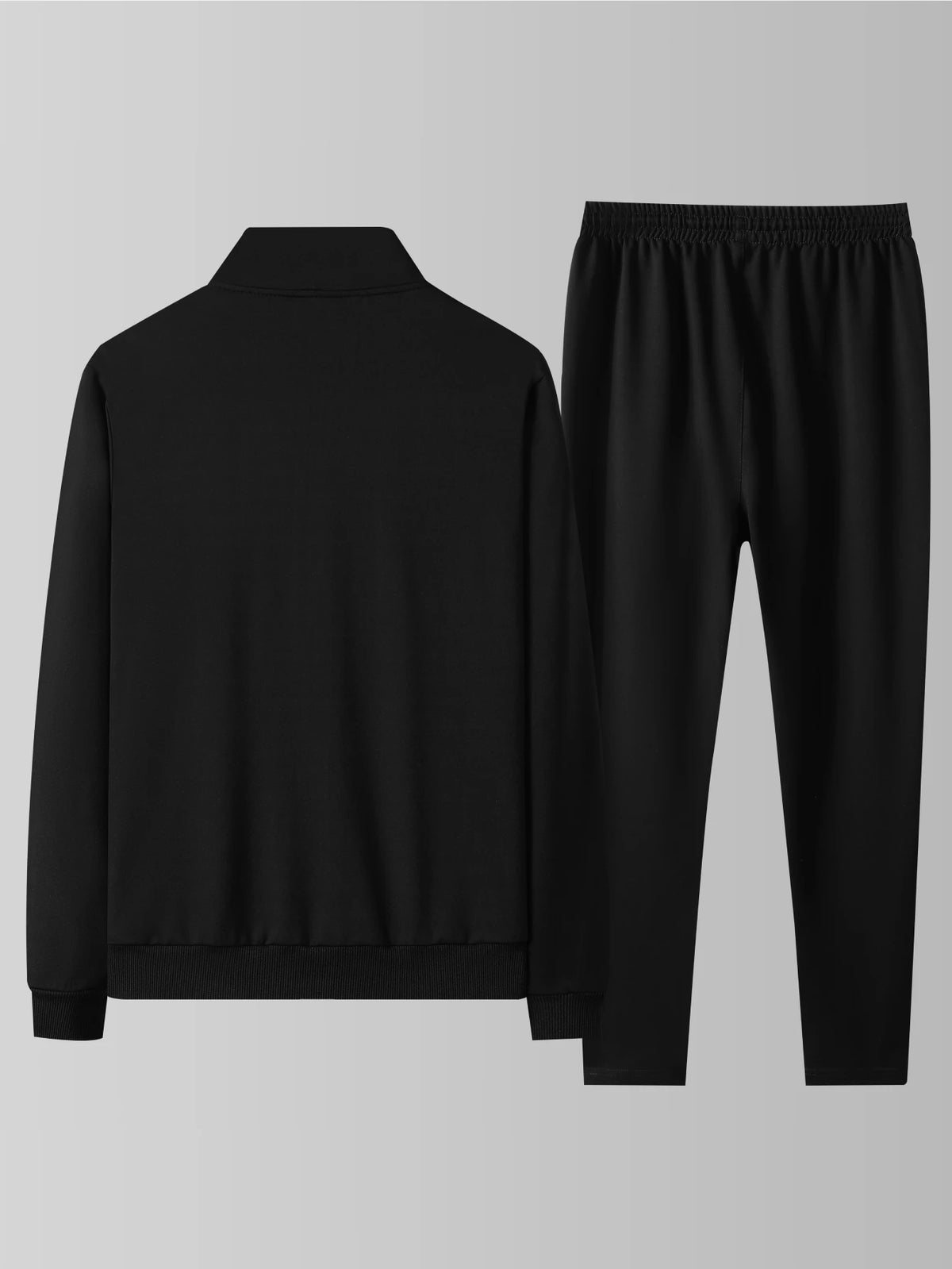 Conjunto deportivo estampado de hombre con chaqueta y pantalón