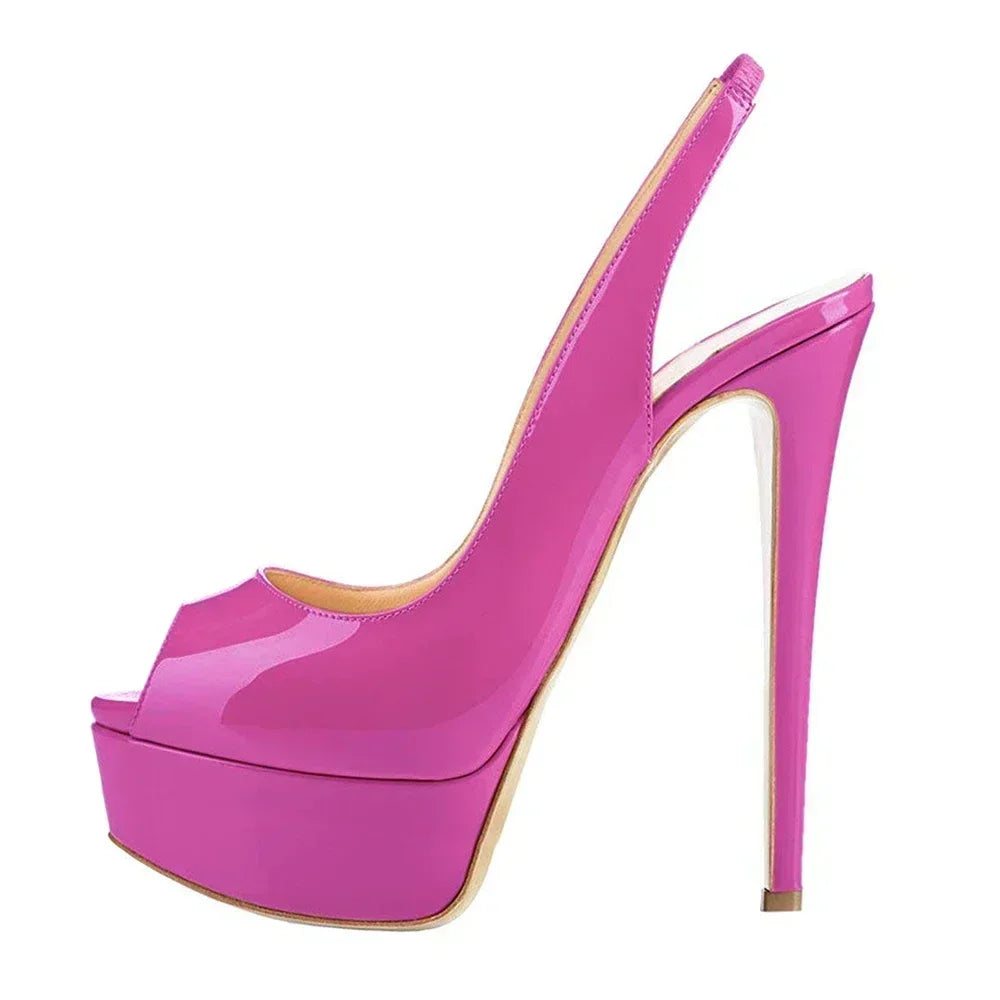 Sandalias de Plataforma 14CM Estilo Gladiador - Tacón de Aguja