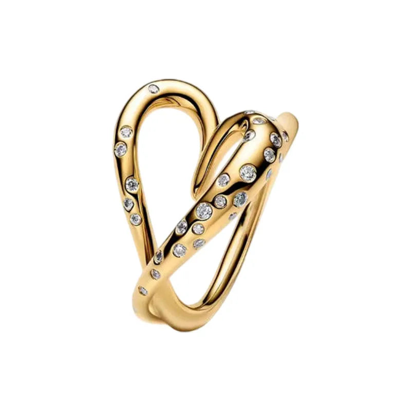 Anillo de Ola Oceánica en Plata 925 - Colección Verano