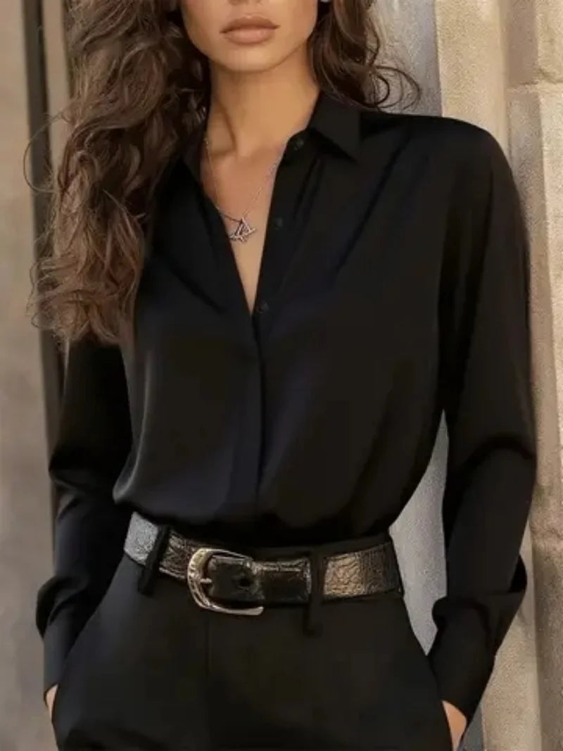 Blusa elegante de manga larga