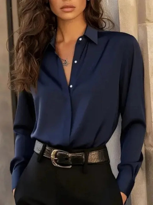 Blusa elegante de manga larga