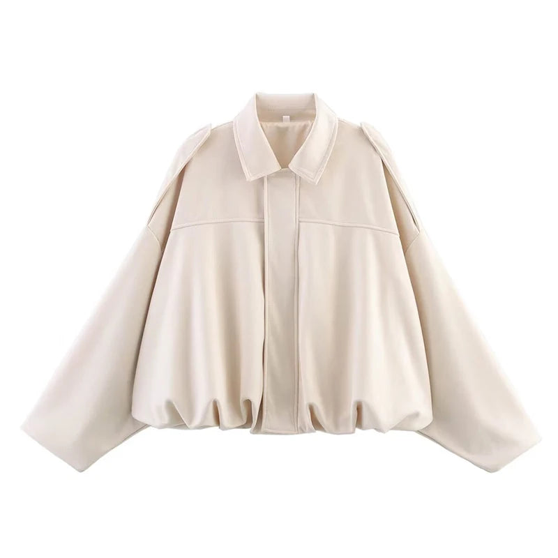 Chaqueta de ante sintético