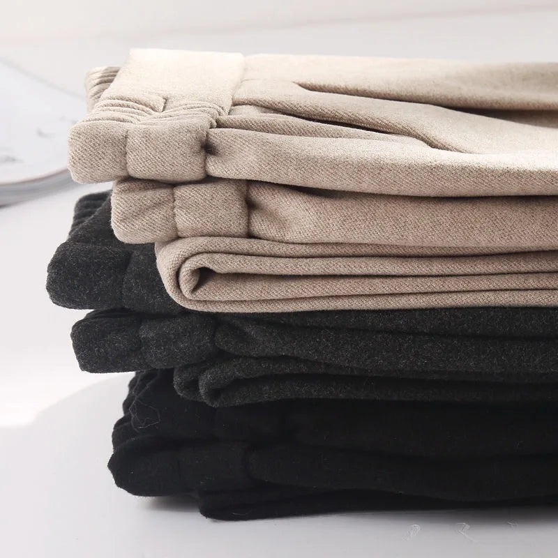 Pantalón bombacho de mujer de cintura alta para otoño