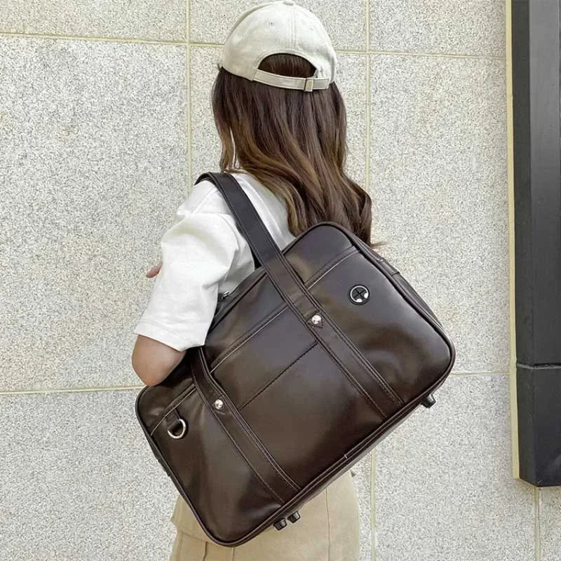 Bolso de Hombro Casual Estilo Anime Japonés - Uniforme Escolar