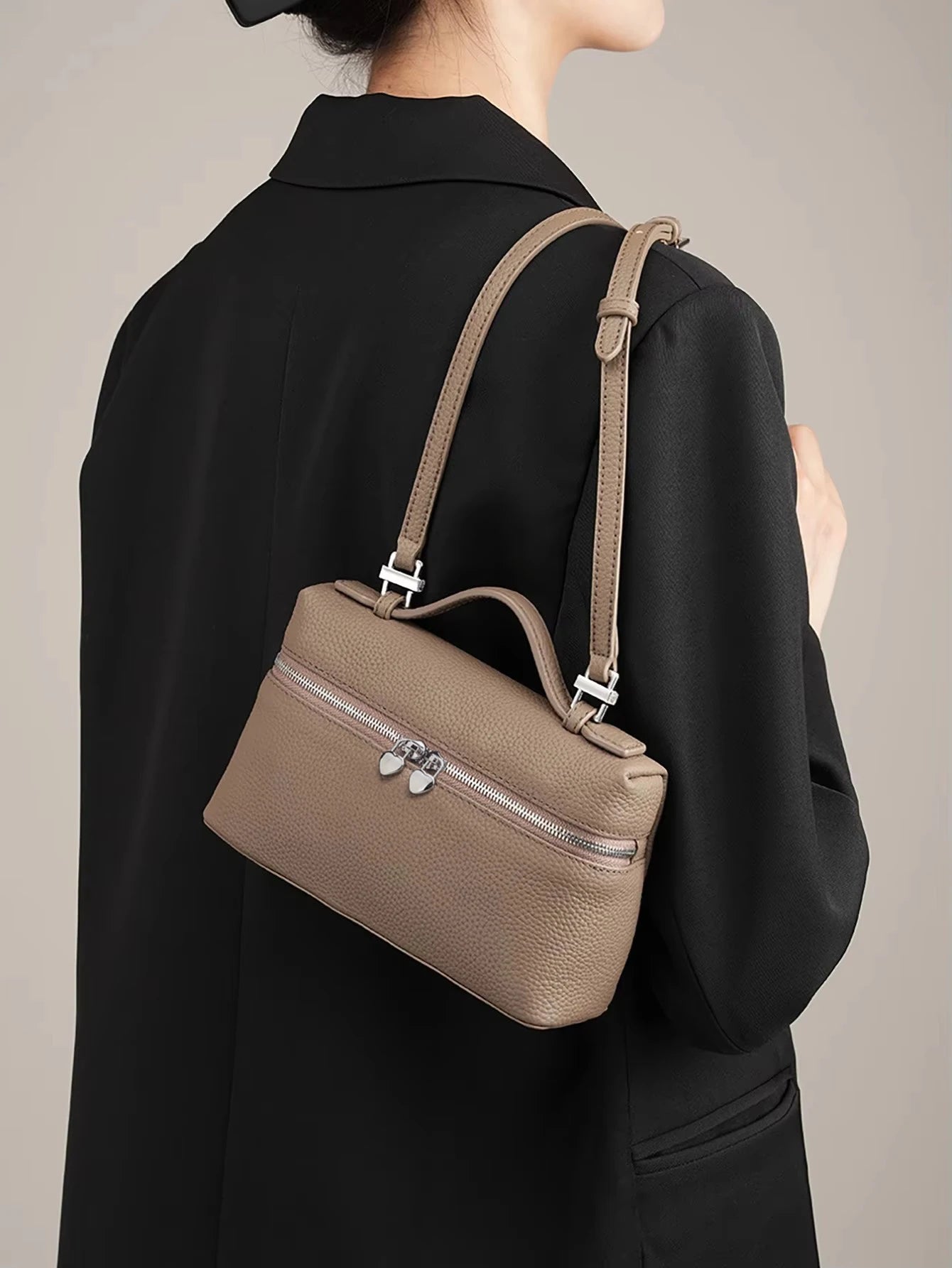 Bolso Cruzado de Gran Capacidad para Mujer - PU Rígido