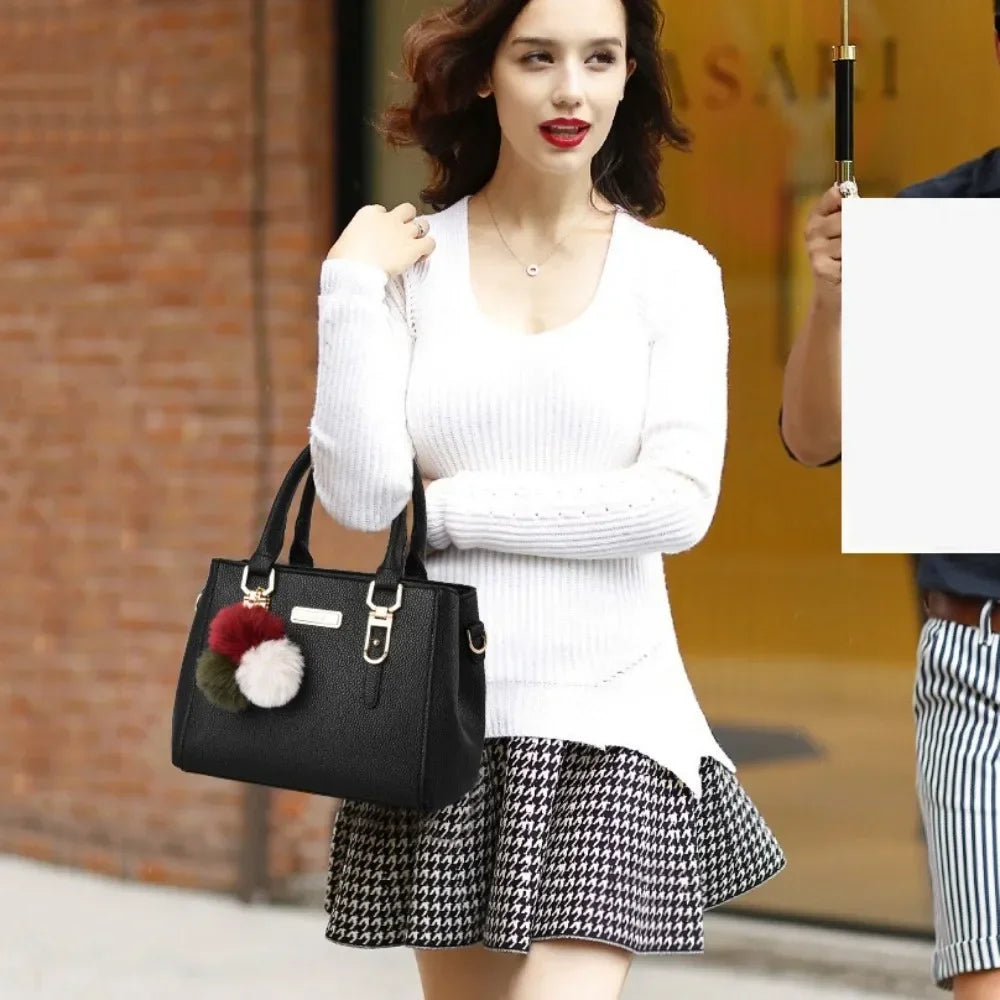 Bolso Bandolera de Gran Capacidad para Mujer - Piel Casual