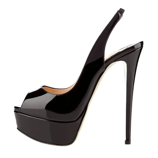 Sandalias de Plataforma 14CM Estilo Gladiador - Tacón de Aguja