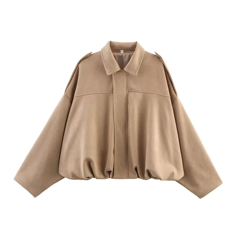 Chaqueta de ante sintético