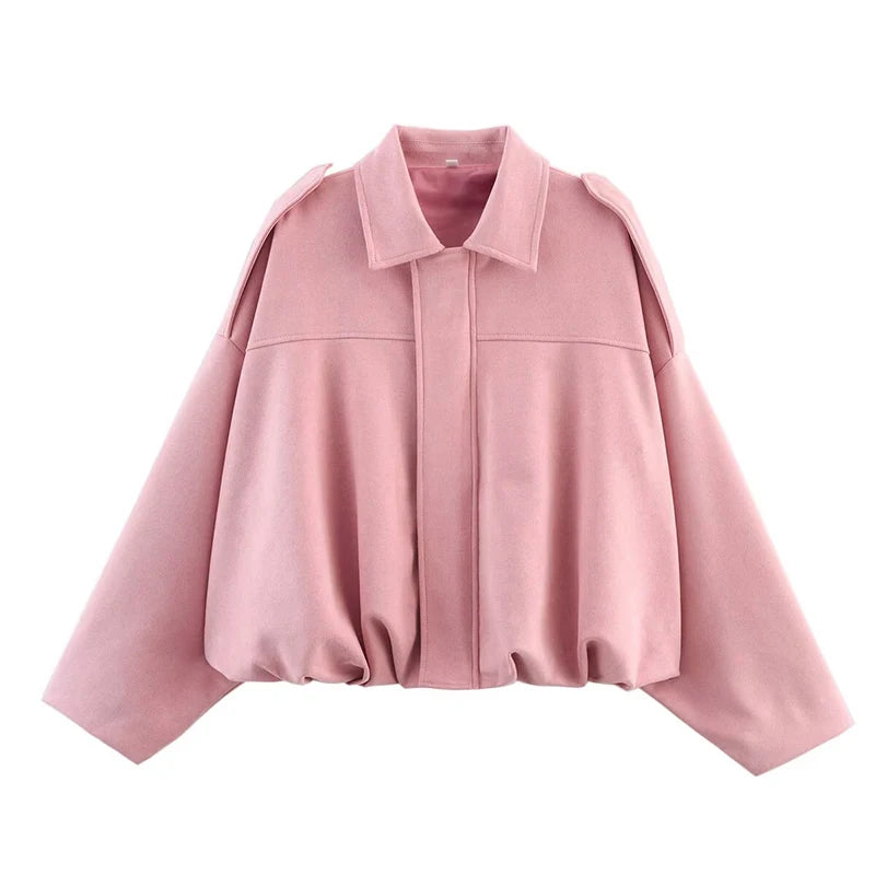 Chaqueta de ante sintético