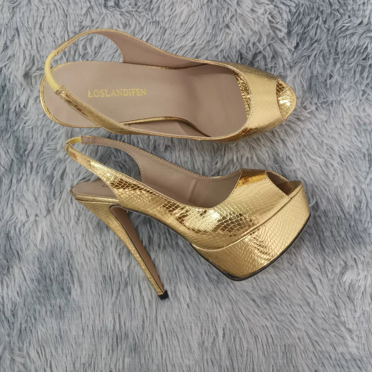 Sandalias de Plataforma 14CM Estilo Gladiador - Tacón de Aguja