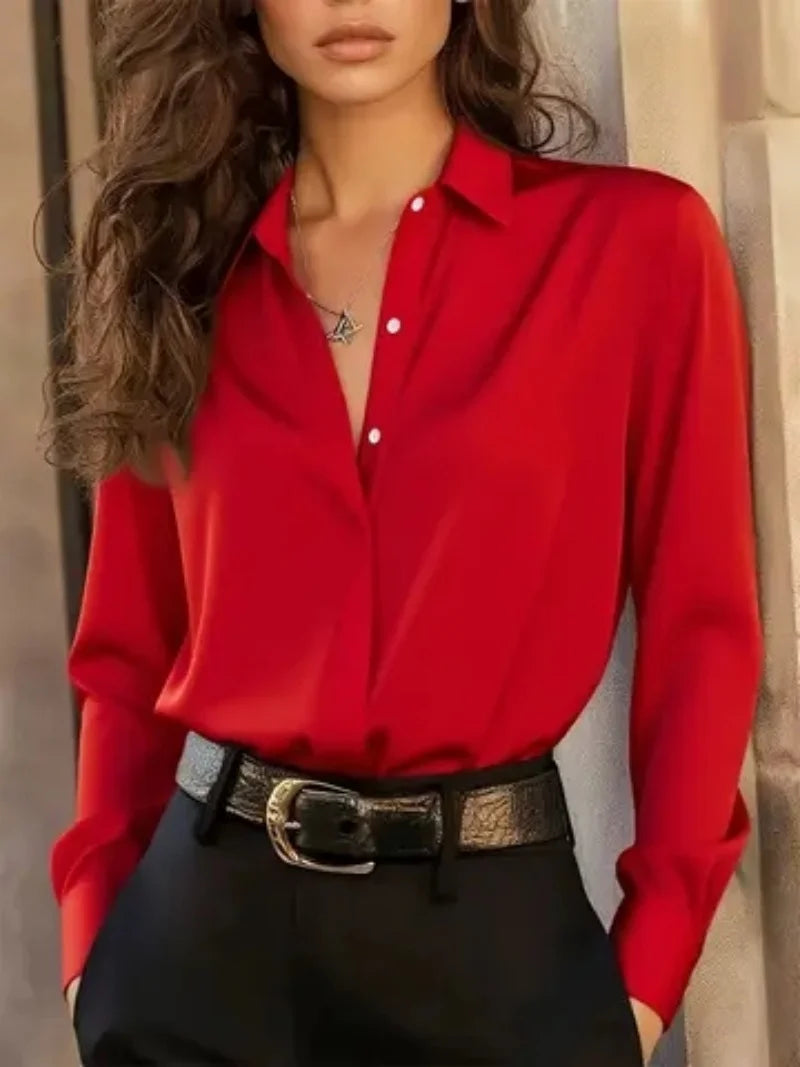 Blusa elegante de manga larga