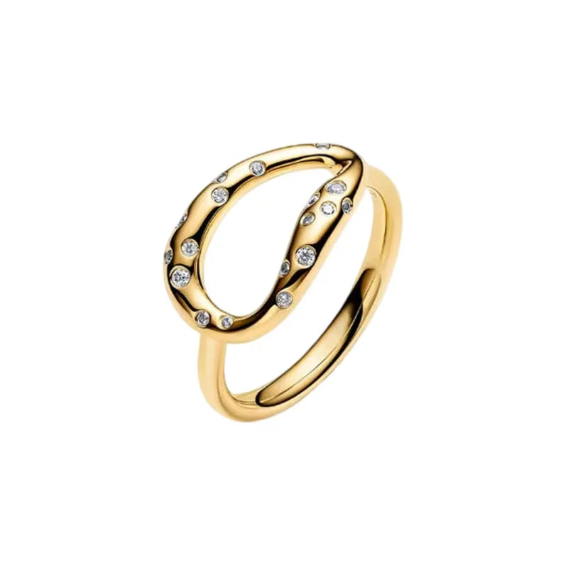Anillo de Ola Oceánica en Plata 925 - Colección Verano