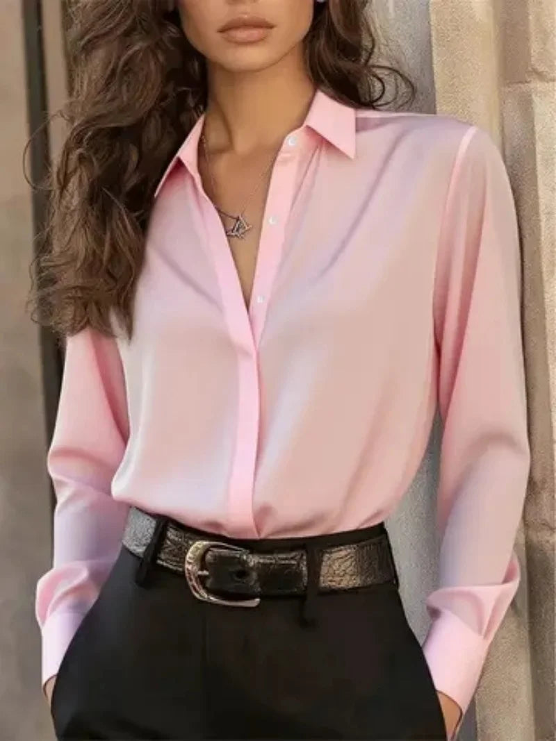 Blusa elegante de manga larga