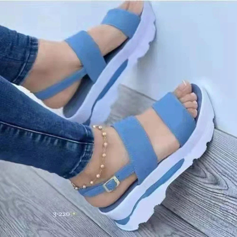 Sandalias de Cuña Baja para Mujer - Plataforma Verano