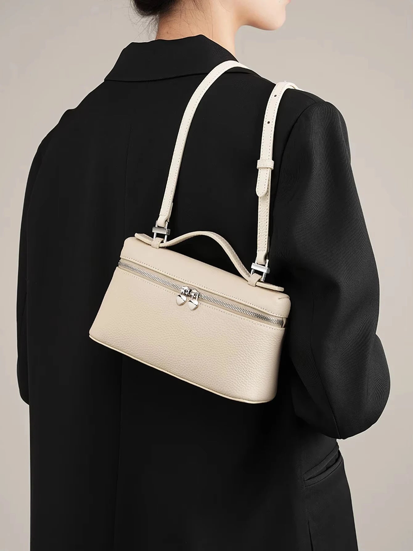 Bolso Cruzado de Gran Capacidad para Mujer - PU Rígido