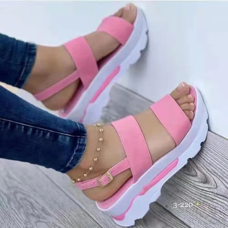 Sandalias de Cuña Baja para Mujer - Plataforma Verano
