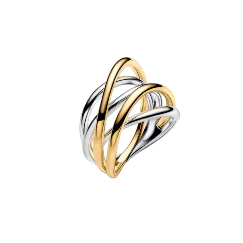 Anillo de Ola Oceánica en Plata 925 - Colección Verano