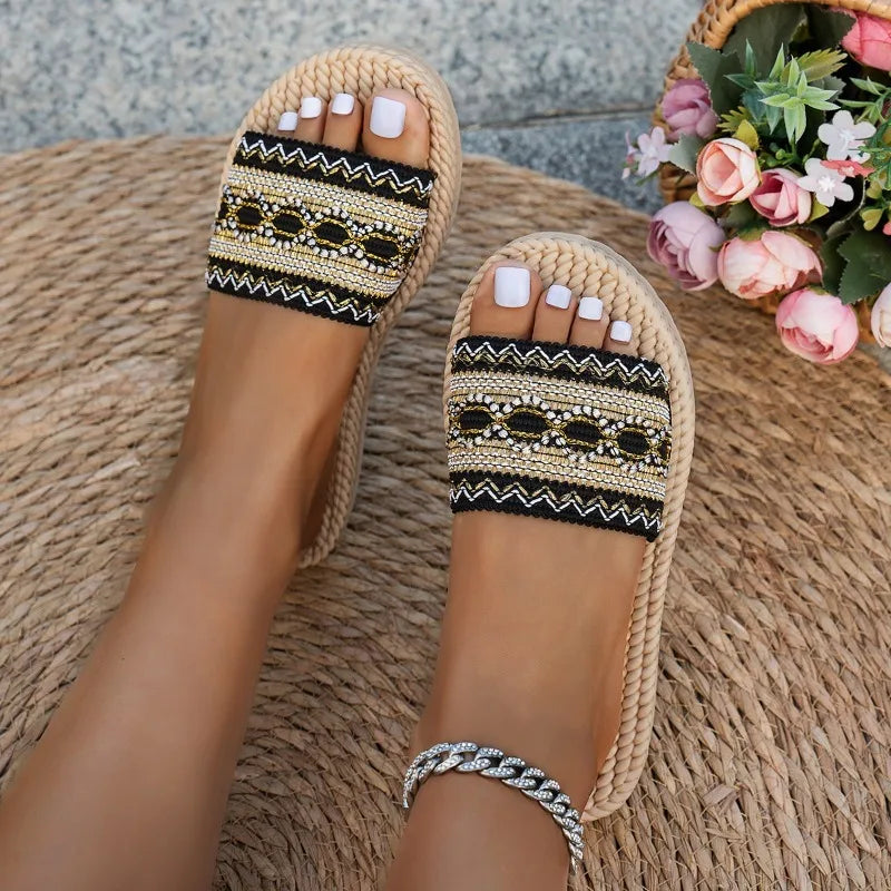 Sandalias planas de mujer