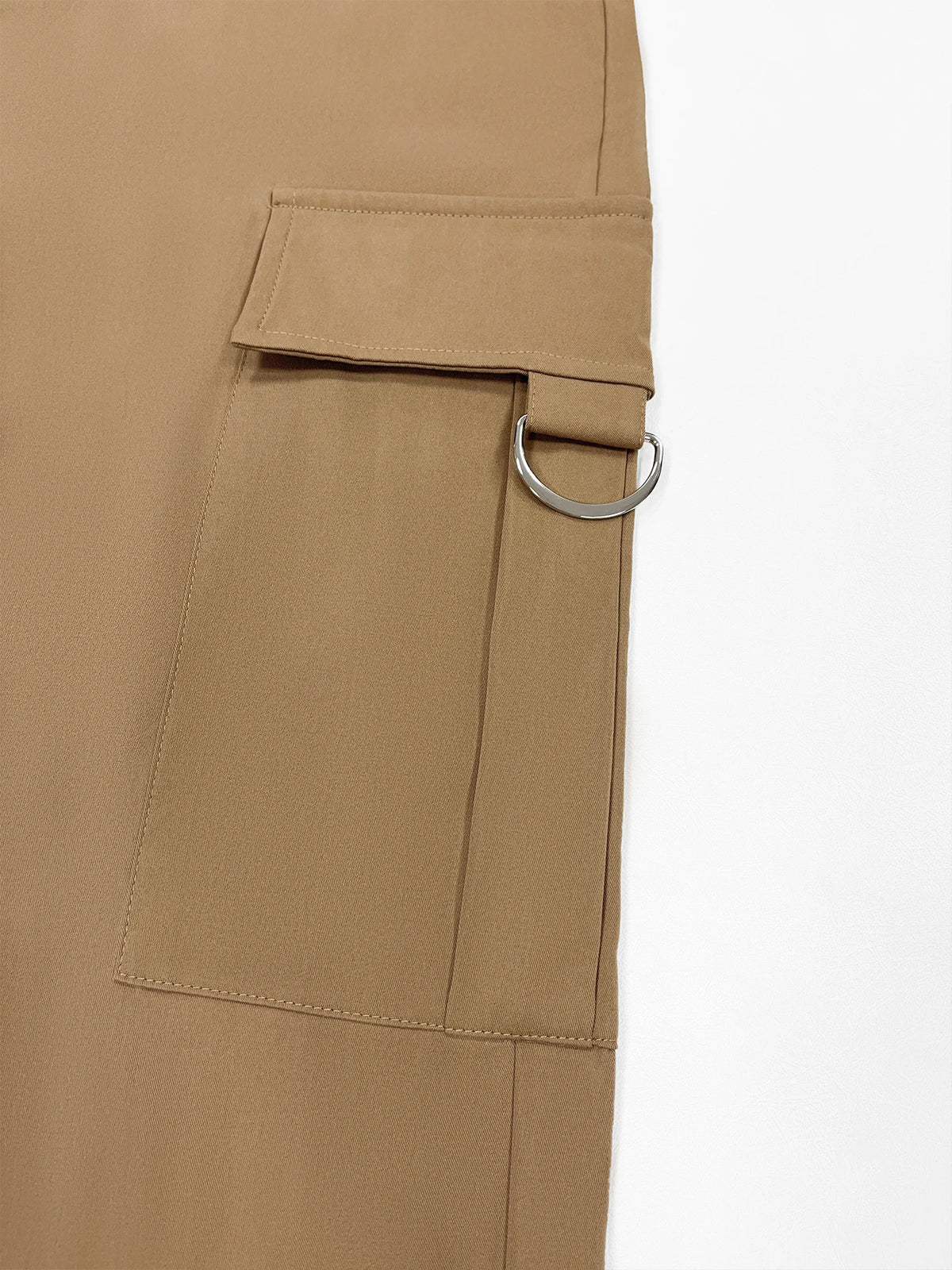 Pantalón cargo de mujer de cintura alta con bolsillos