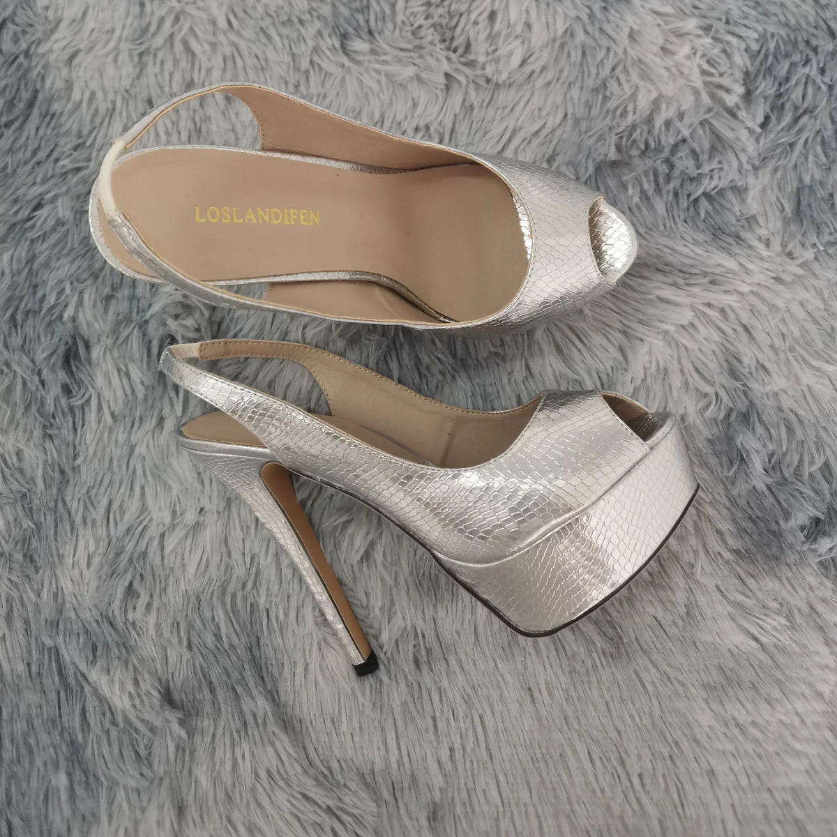 Sandalias de Plataforma 14CM Estilo Gladiador - Tacón de Aguja