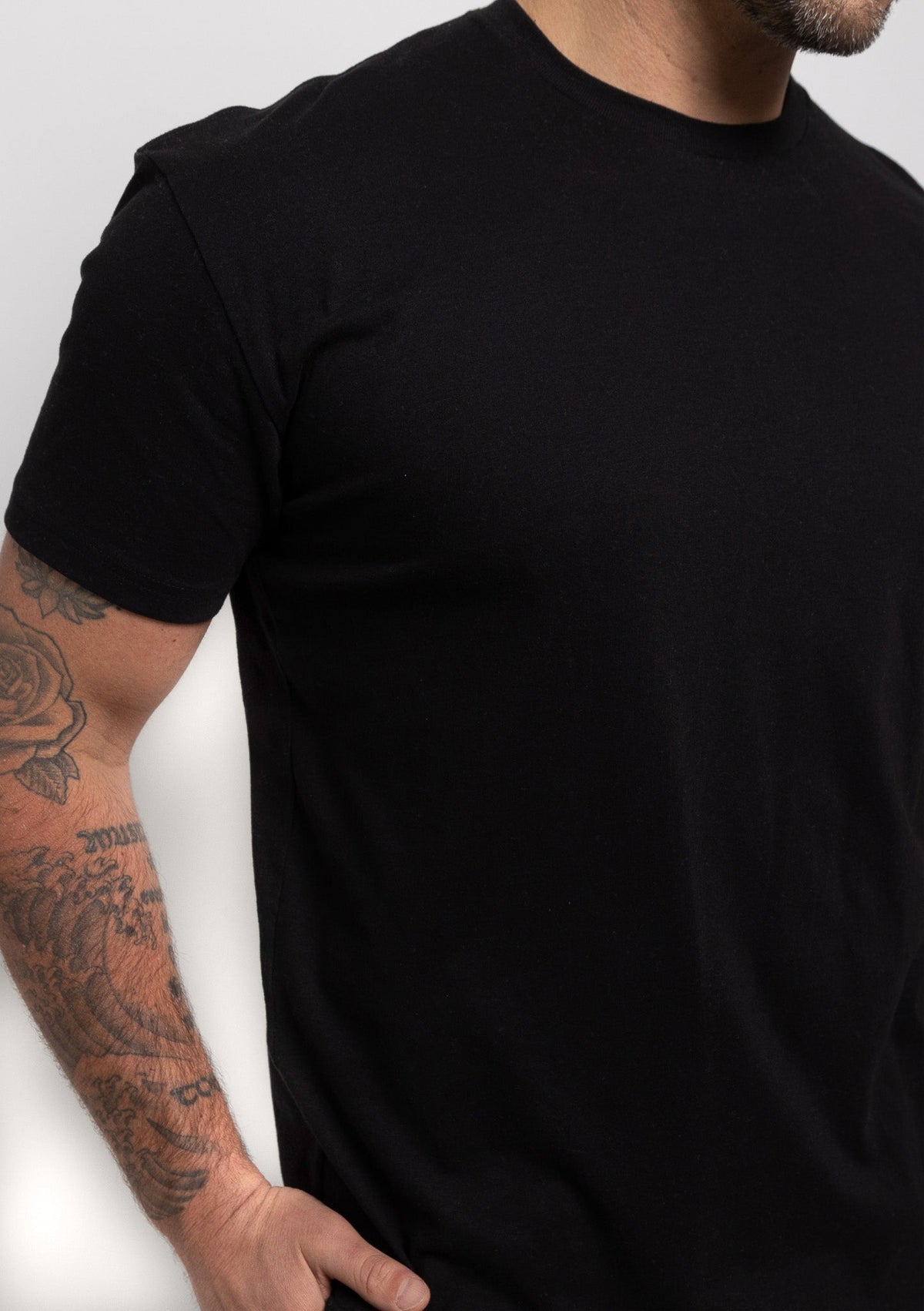 Pack de 6 camisetas básicas de cuello redondo para hombre