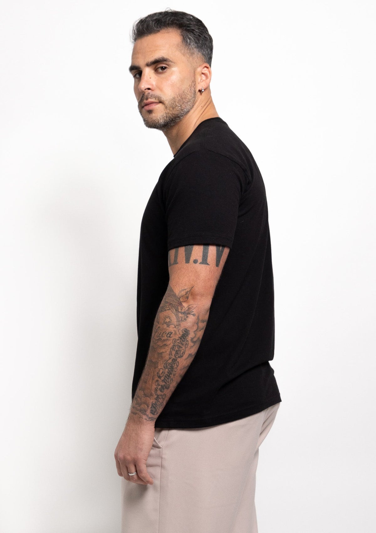 Pack de 6 camisetas básicas de cuello redondo para hombre