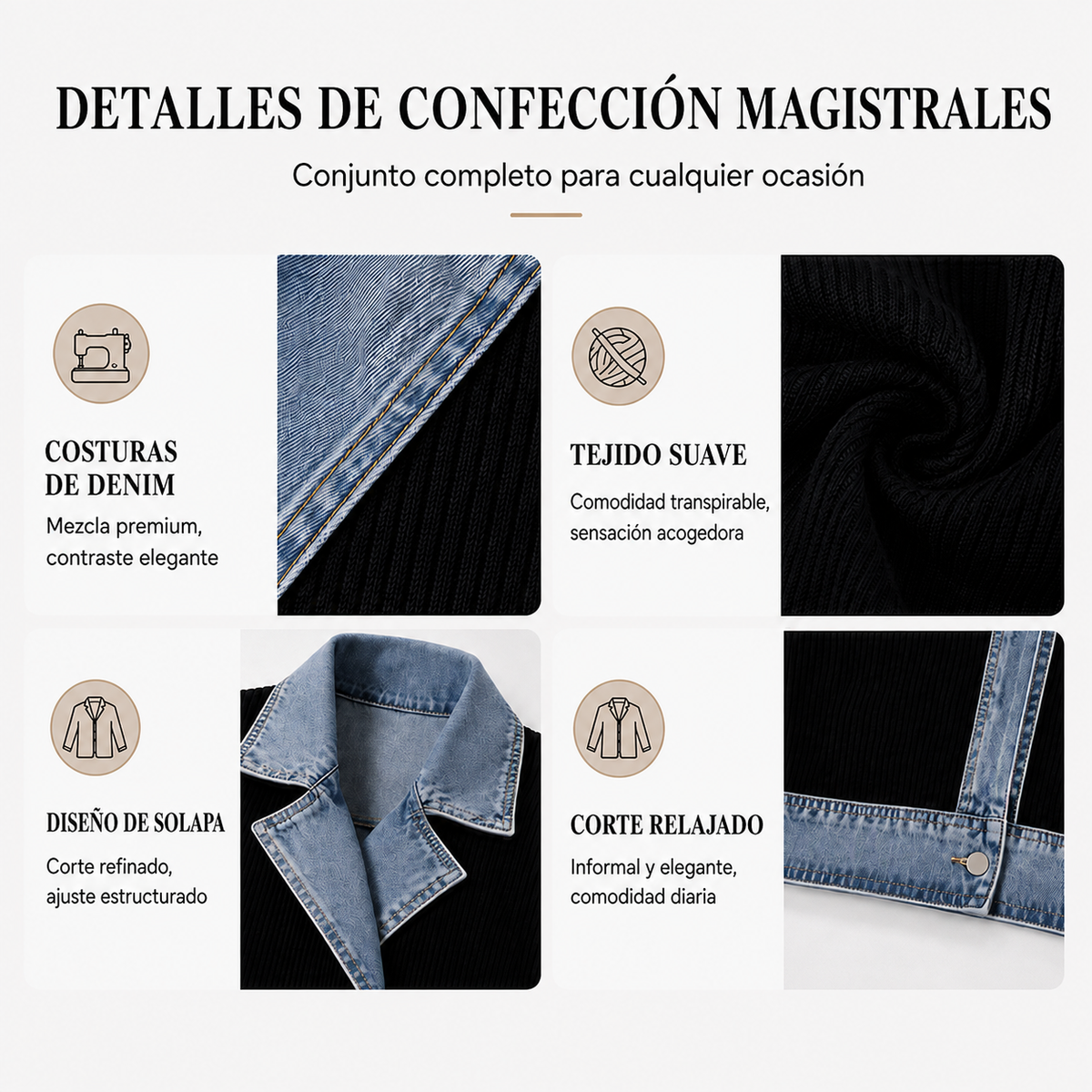 DINA- Elegante abrigo-camisa de mujer